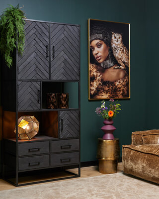 Starfurn Vakkenkast New York | Mangohout | 200x90x45 cm