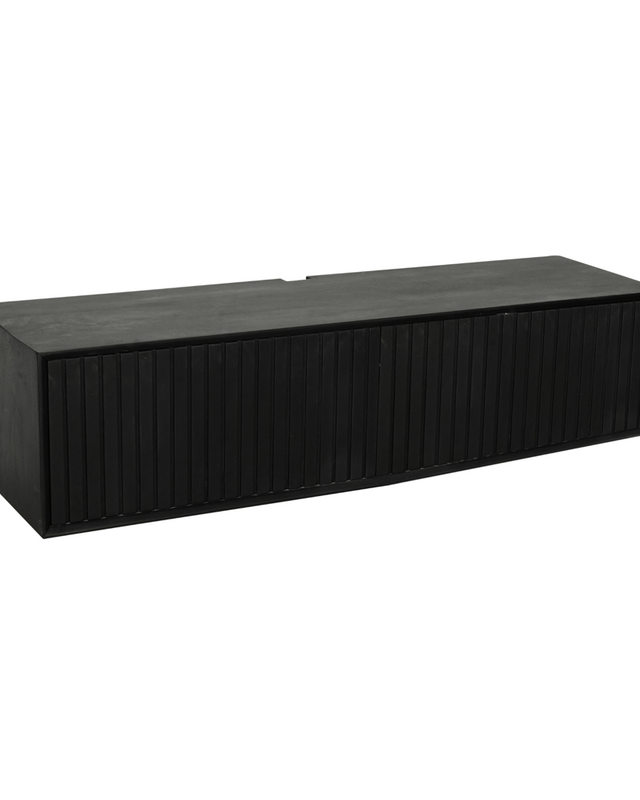 Starfurn Zwevend tv-meubel Madison Zwart | 120x35x30 cm