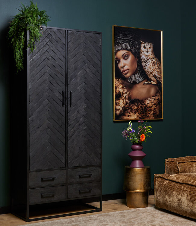 Starfurn Kast New York | Mangohout | 200x90x45 cm