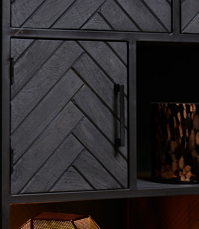 Starfurn Vakkenkast New York | Mangohout | 200x90x45 cm