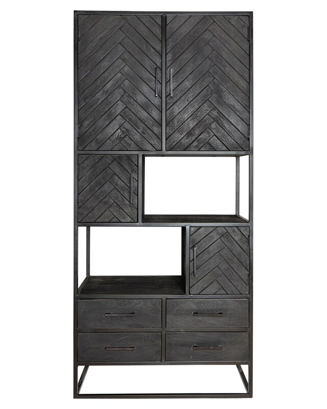 Starfurn Vakkenkast New York | Mangohout | 200x90x45 cm