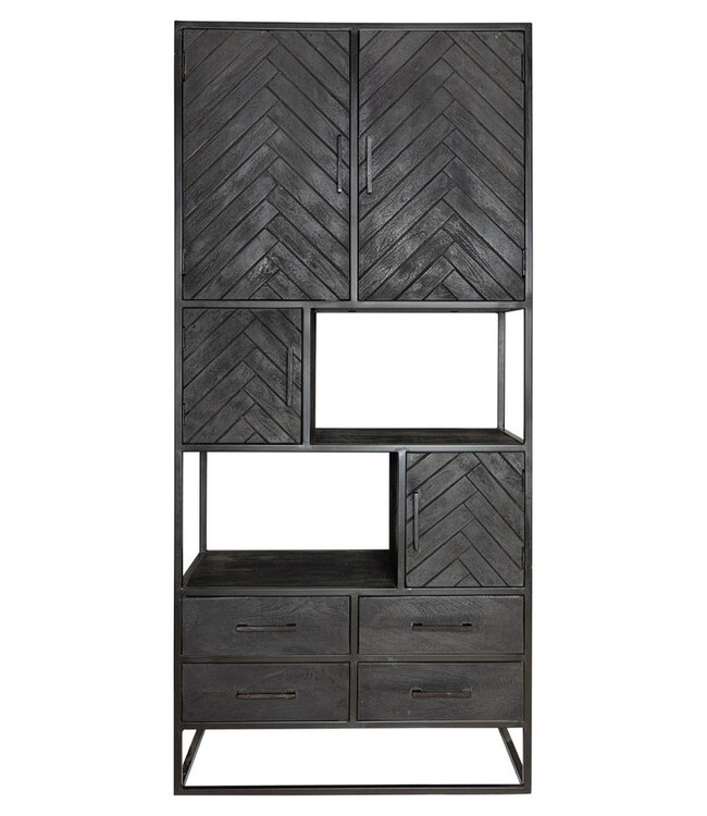 Starfurn Vakkenkast New York | Mangohout | 200x90x45 cm