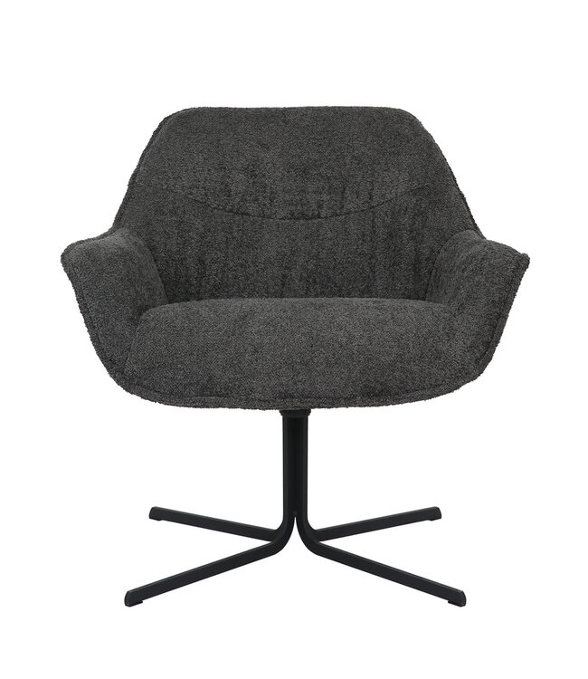 Starfurn Fauteuil Mila | Donkergrijs | 81x79x79,5 cm