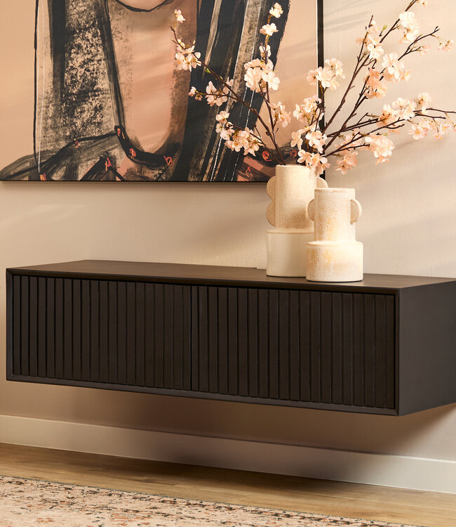 Starfurn Zwevend tv-meubel Madison Zwart | 120x35x30 cm