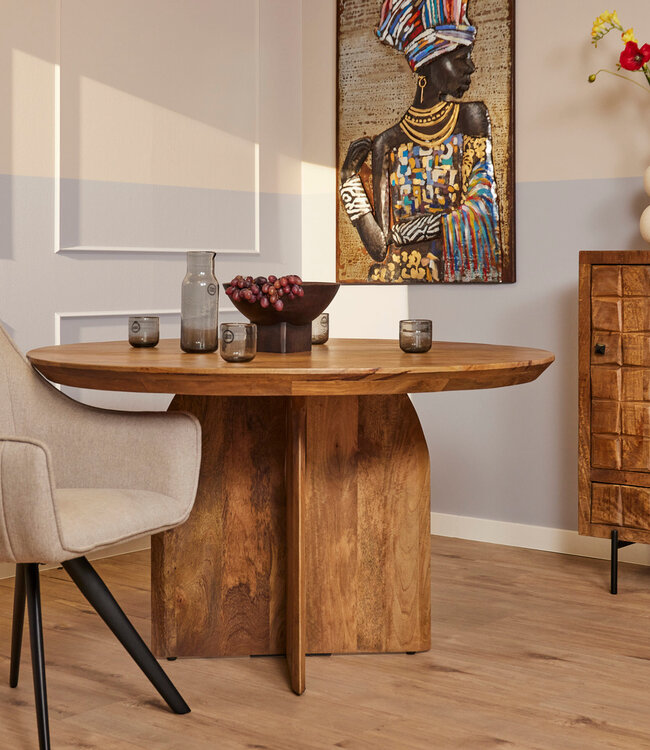 Starfurn Eettafel Tense | 150x76 cm | Rond Japandi