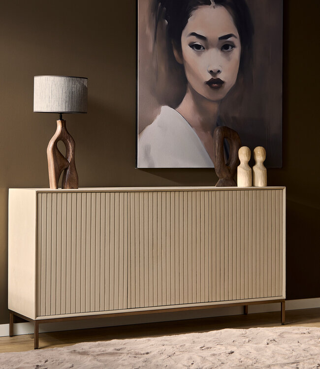 Starfurn Dressoir Madison | Zand | Mangohout | B165 cm