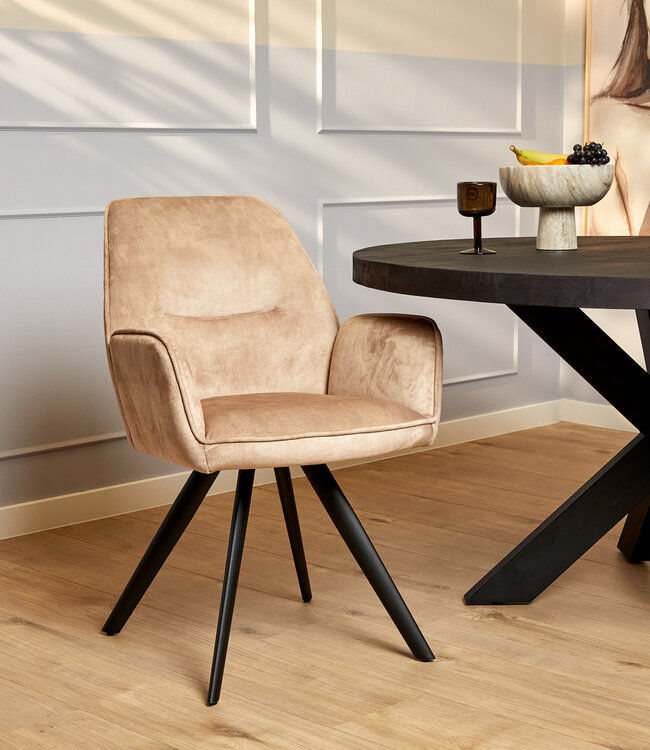 Starfurn Eetkamerstoel Nova | Beige (set van 2)