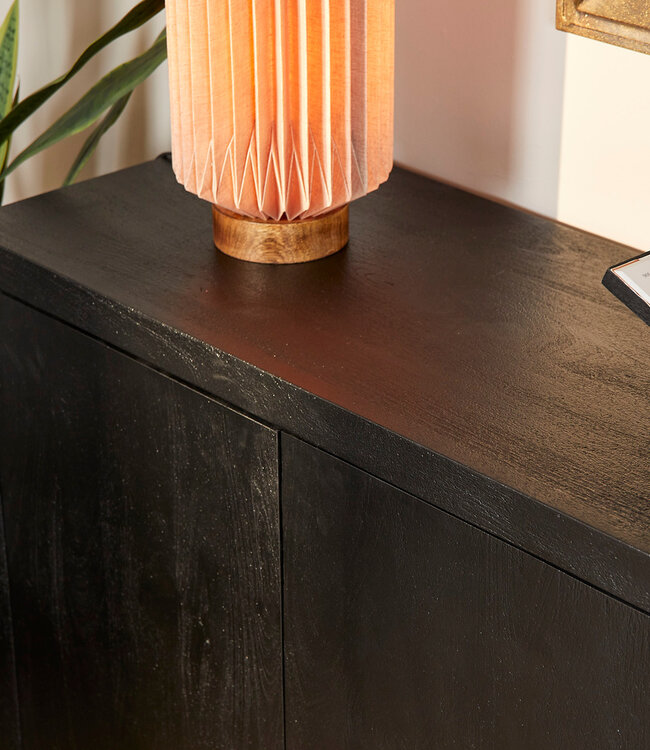 Starfurn Dressoir Brussel Zwart 4 deuren | 200 cm | Push-Open