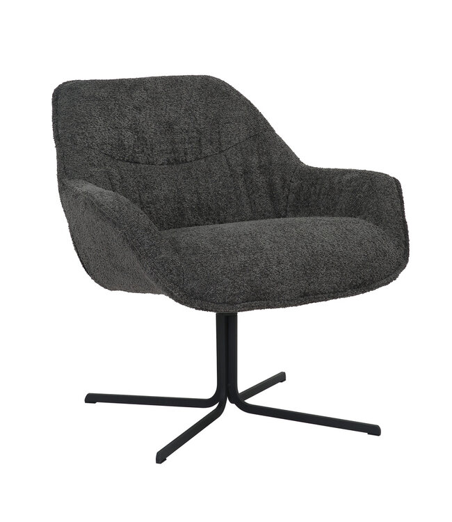 Starfurn Fauteuil Mila | Donkergrijs | 81x79x79,5 cm