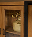 Starfurn Vitrinekast Boaz | Mangohout | 180x115x45 cm