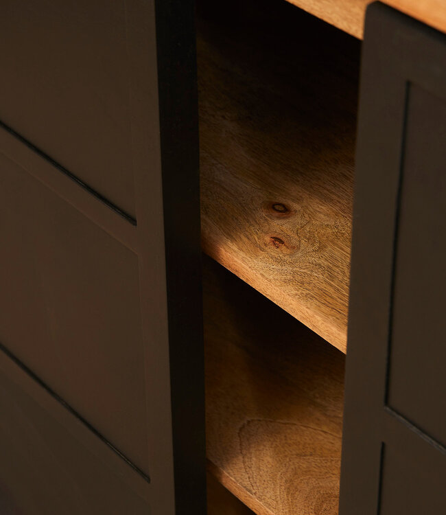 Starfurn Nashville Vitrinekast | 200x45x220 cm Naturel