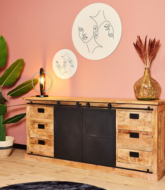 Starfurn Dressoir Fresno | Mangohout | 90x200x45 cm