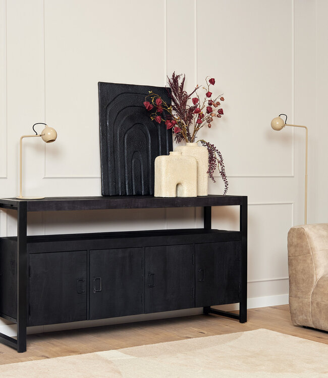 Starfurn Dressoir Boaz Zwart | 175x45x90 cm