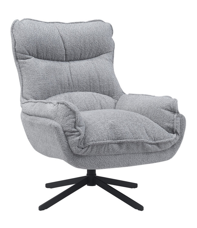 Starfurn Fauteuil Vera | Lichtgrijs Met Draaifunctie