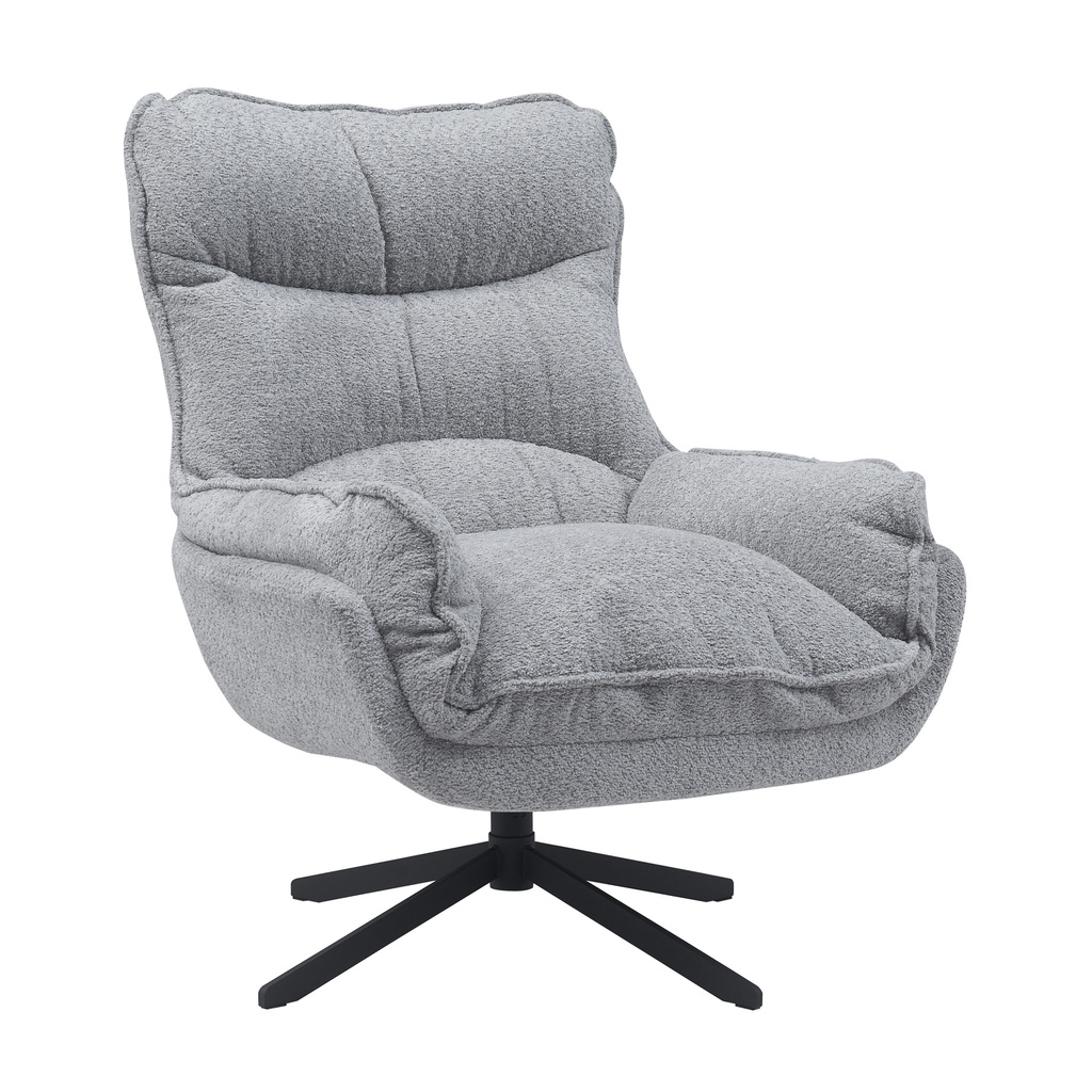 Starfurn Fauteuil Vera | Lichtgrijs Met Draaifunctie