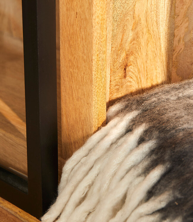 Starfurn Nashville Vitrinekast | 200x45x220 cm Naturel