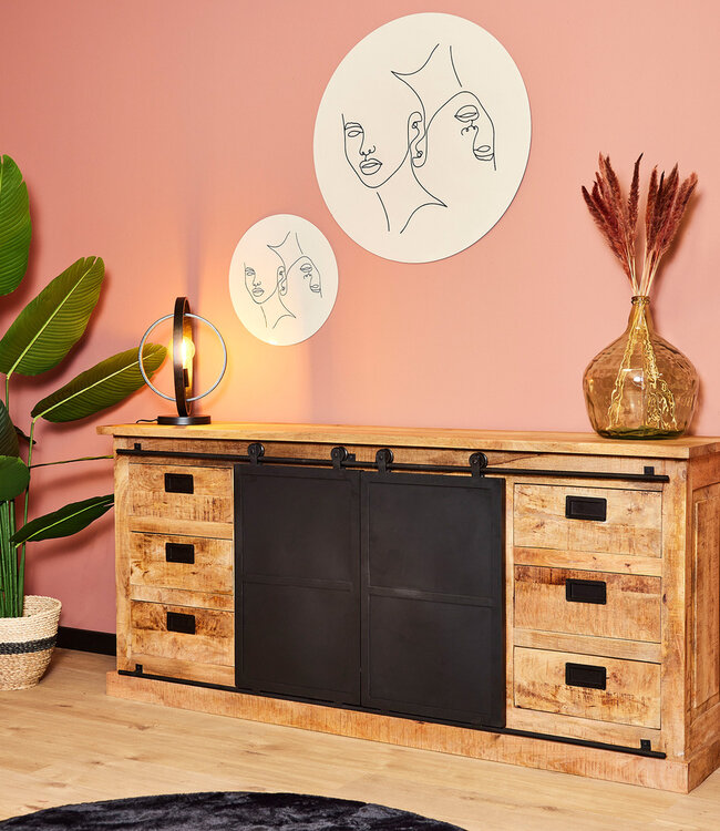 Starfurn Dressoir Fresno | Mangohout | 90x200x45 cm