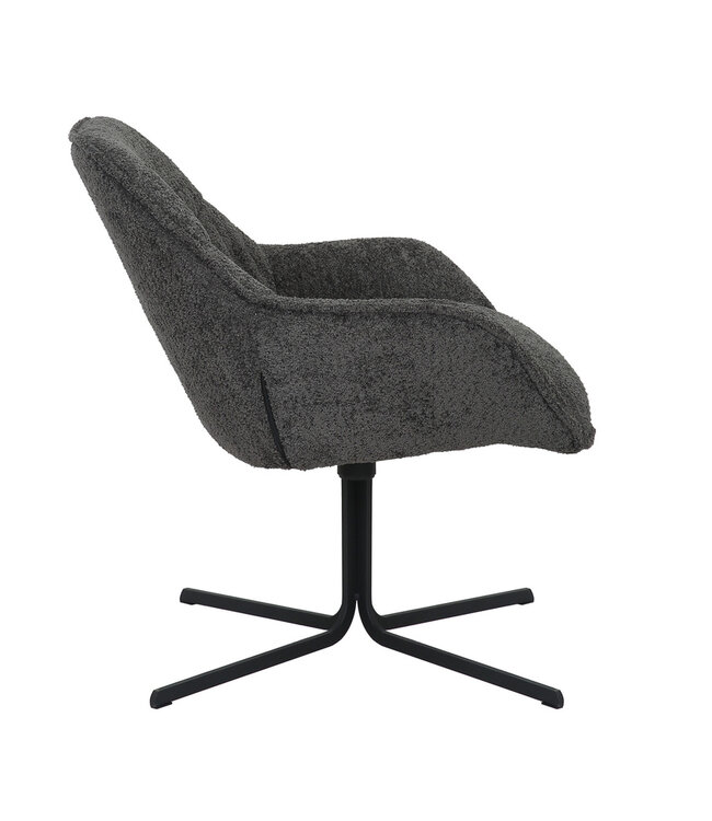 Starfurn Fauteuil Mila | Donkergrijs | 81x79x79,5 cm