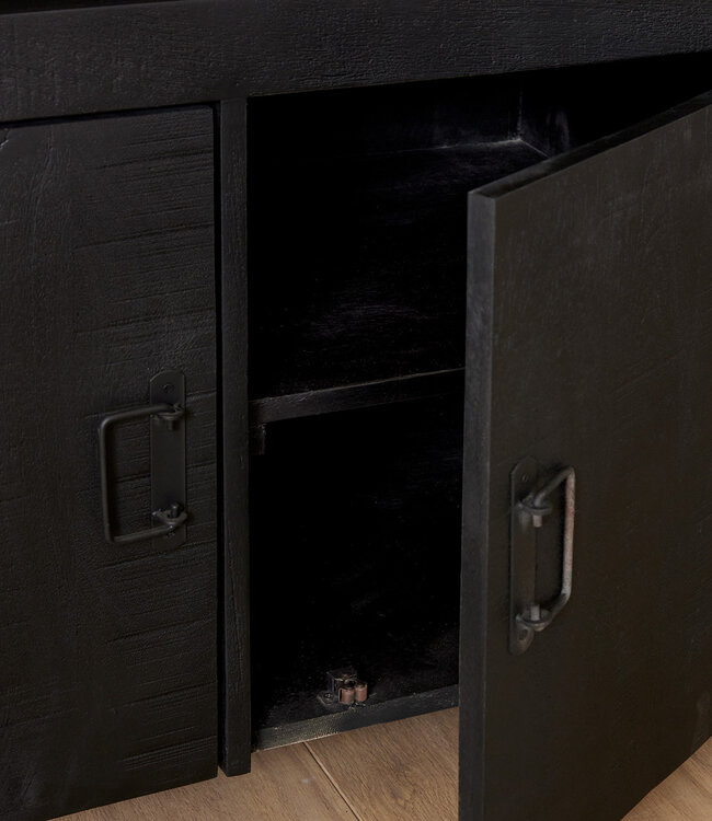 Starfurn Dressoir Boaz Zwart | 175x45x90 cm