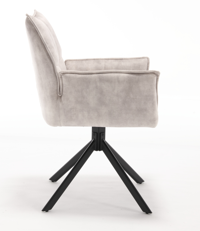 Starfurn Eetkamerstoel Dani | Velvet Champagne (set van 2)