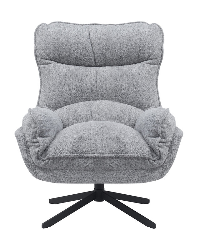Starfurn Fauteuil Vera | Lichtgrijs Met Draaifunctie