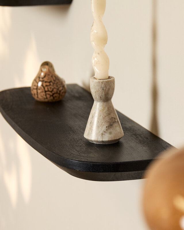 Starfurn Wandplank Gusta Zwart | 60 cm | Set van 3