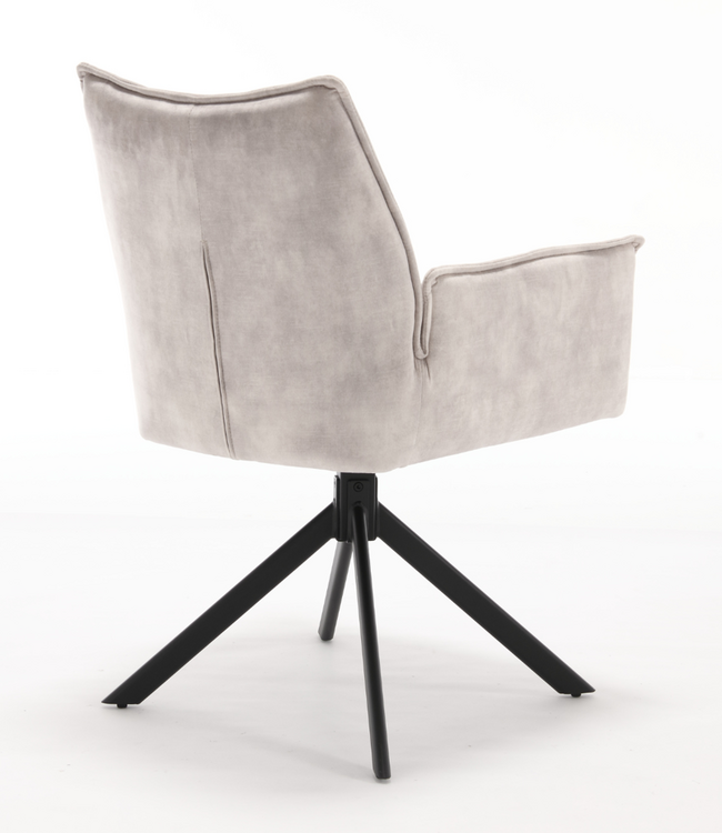 Starfurn Eetkamerstoel Dani | Velvet Champagne (set van 2)