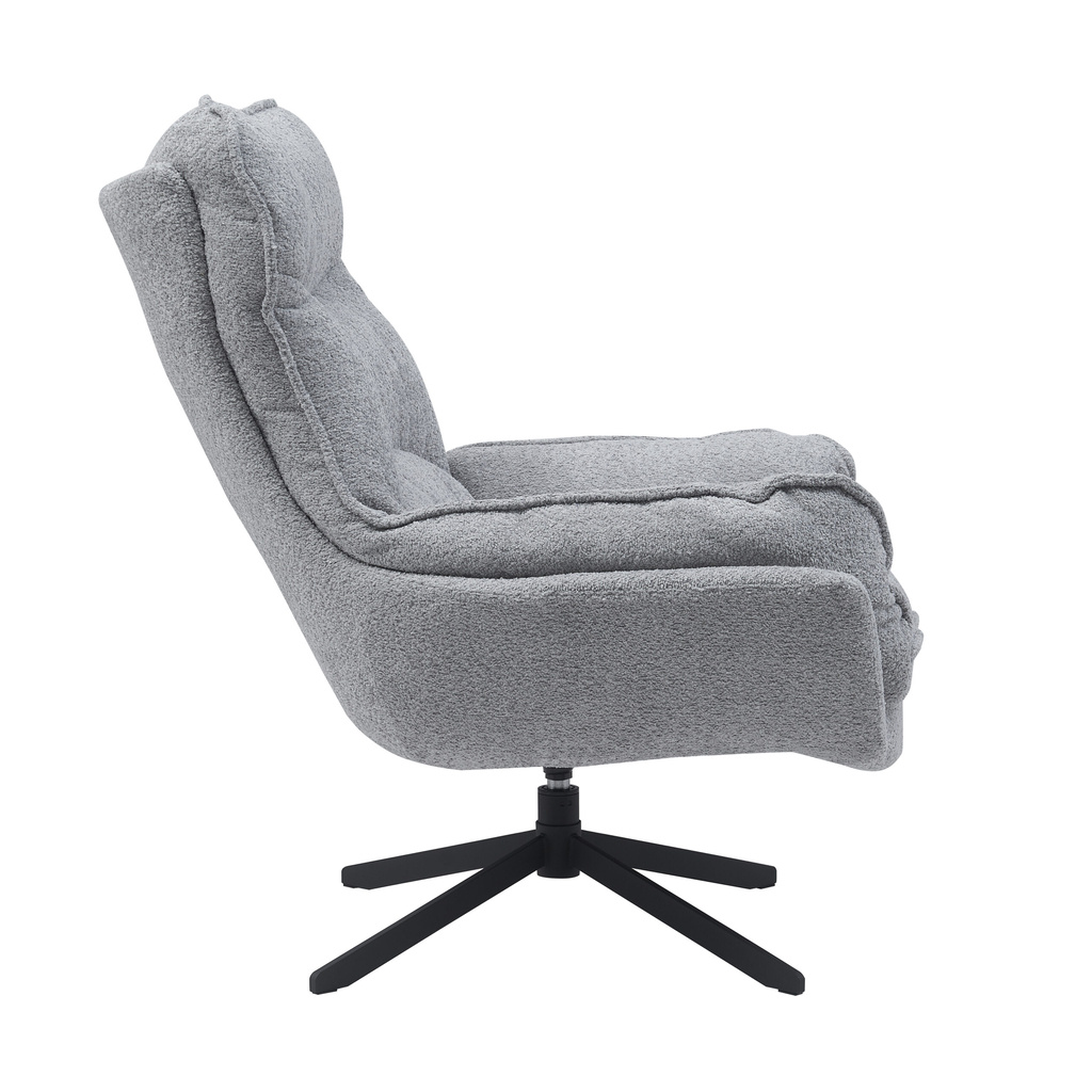 Starfurn Fauteuil Vera | Lichtgrijs Met Draaifunctie