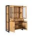 Starfurn Vitrinekast Boaz | Mangohout | 180x115x45 cm