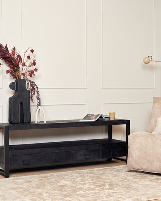 Starfurn Tv-meubel Boaz Zwart | 180x45x60 cm