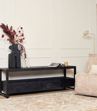Starfurn Tv-meubel Boaz Zwart | 180x45x60 cm