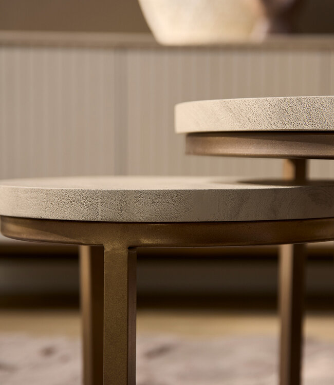 Starfurn Salontafel Madison Sand | 70 cm | set van 3