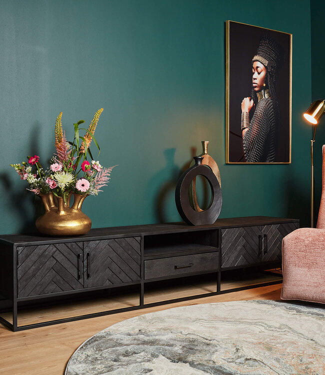 Starfurn Tv-meubel New York | 240x45x50 cm Zwart