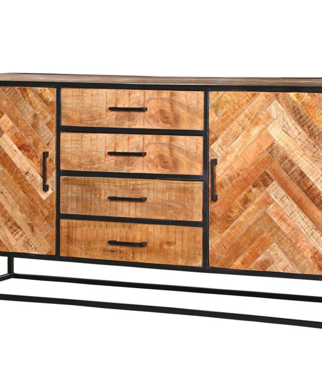 Starfurn Dressoir Arlington | Mangohout | 85x165x45 cm