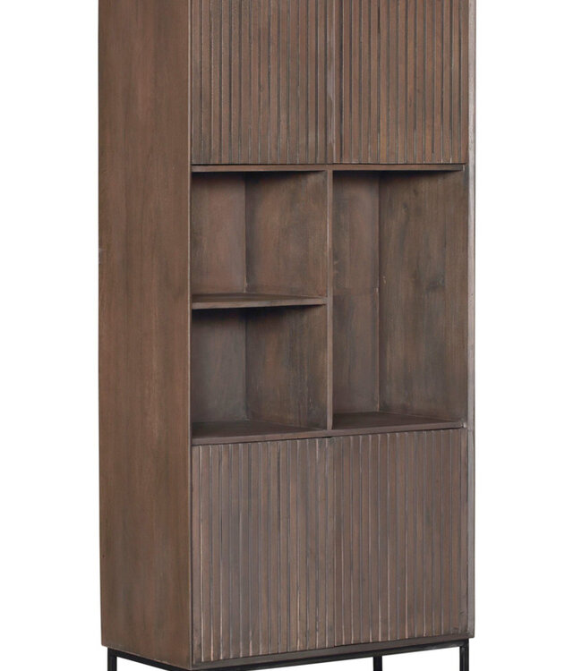 Starfurn Boekenkast Madison | Walnoot | Mangohout | 90 cm