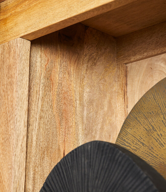 Starfurn Nashville Vitrinekast | 200x45x220 cm Naturel