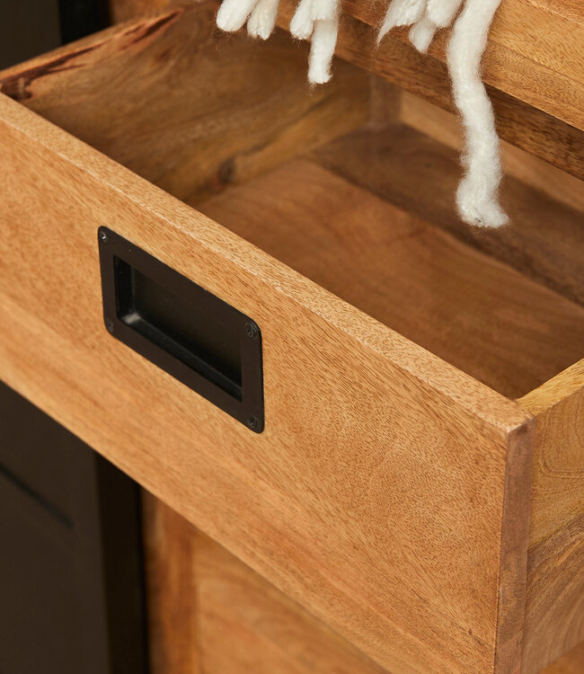 Starfurn Nashville Vitrinekast | 200x45x220 cm Naturel