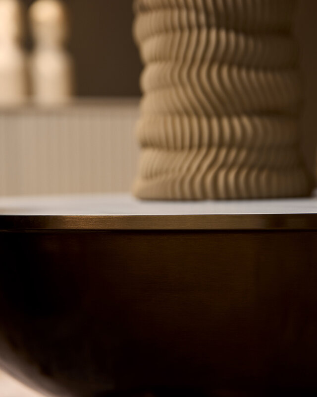Starfurn Salontafel Ava | Set van 2 | Marmer & Gouden Onderstel