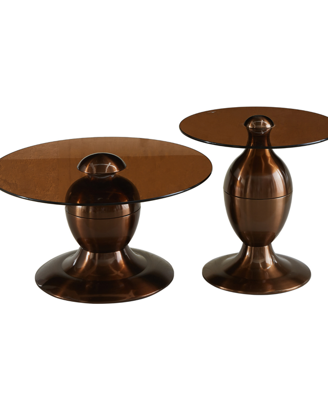 Starfurn Salontafel Ava | Set van 2 | Marmer & Gouden Onderstel