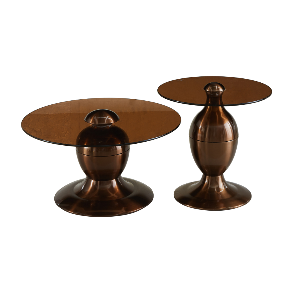 Starfurn Salontafel Ava | Set van 2 | Marmer & Gouden Onderstel