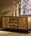 Starfurn Dressoir Denver | Mangohout en staal | 165 cm