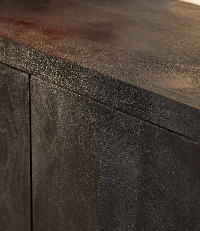 Starfurn Dressoir Brussel Zwart 3 deuren | 150x45x80 cm