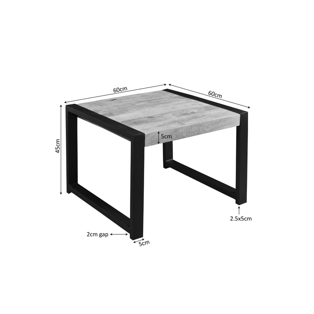 Starfurn Sidetable Boaz 60x60x45 cm