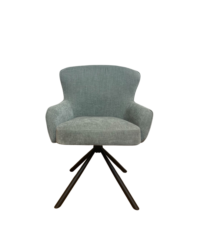 Starfurn Eetkamerstoel Hanna | Antraciet Bruin | Met armleuning (set van 2)