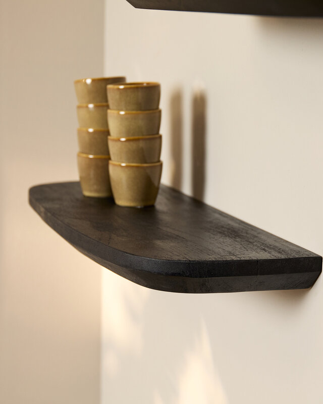 Starfurn Wandplank Gusta Zwart | 60 cm | Set van 3