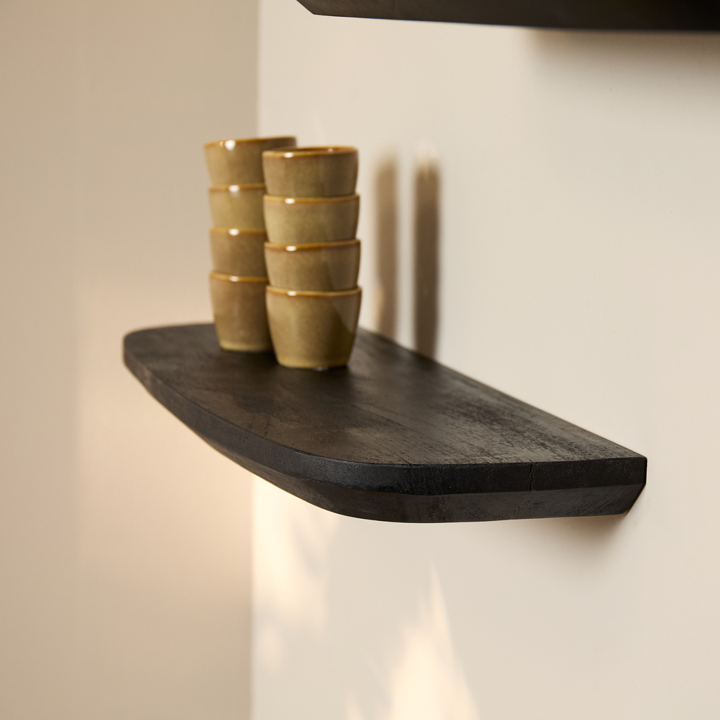 Starfurn Wandplank Gusta Zwart | 60 cm | Set van 3