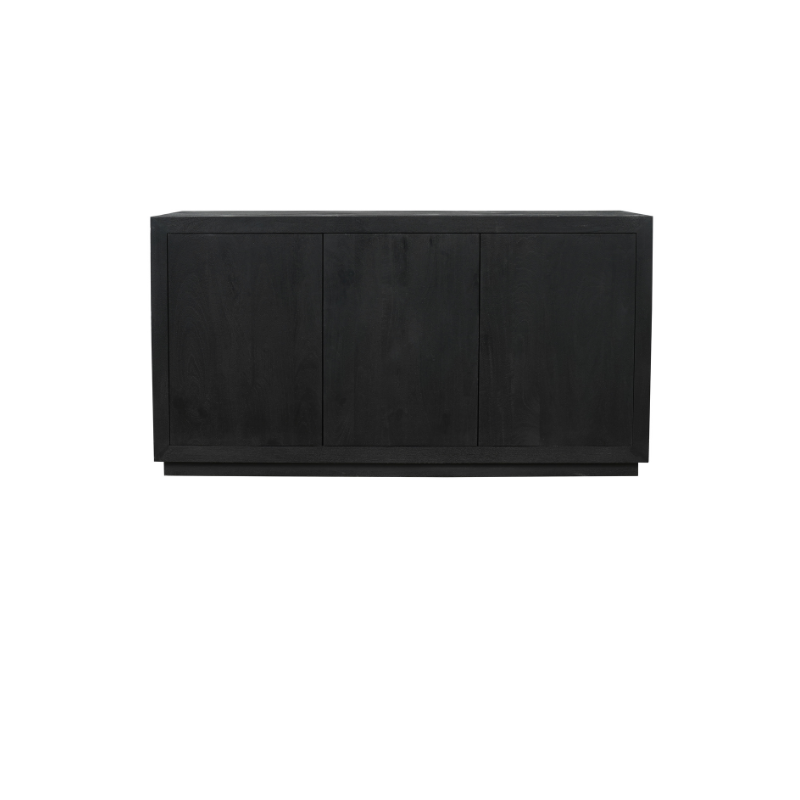 Starfurn Dressoir Brussel Zwart 3 deuren | 150x45x80 cm