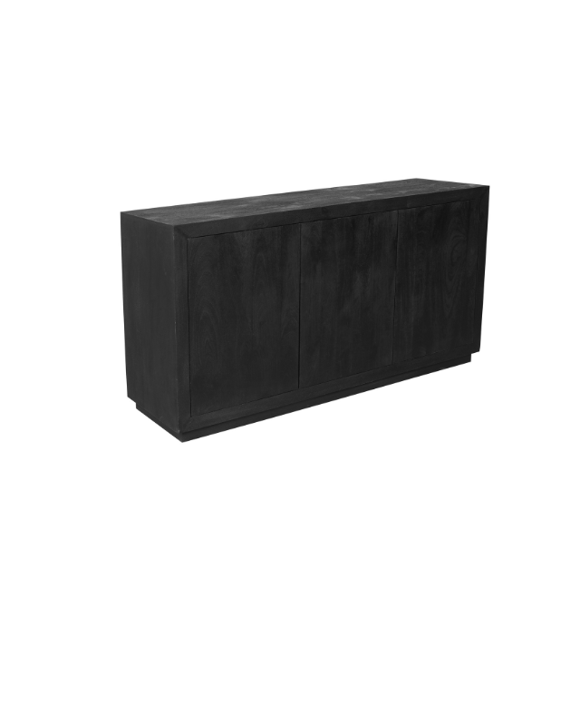 Starfurn Dressoir Brussel Zwart 3 deuren | 150x45x80 cm