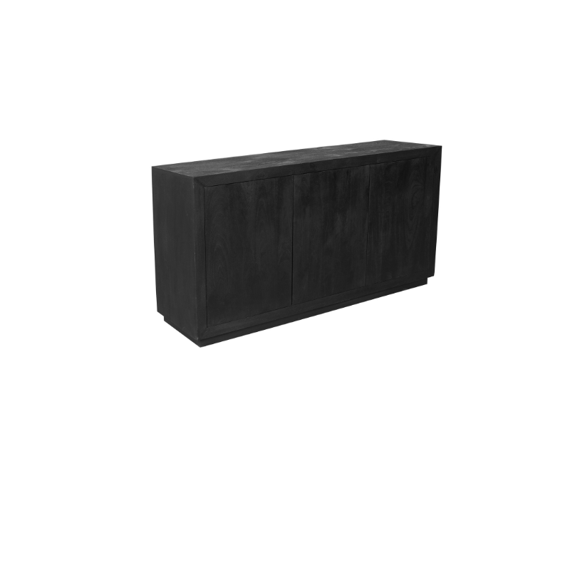Starfurn Dressoir Brussel Zwart 3 deuren | 150x45x80 cm