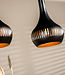 Not available Hanglamp Staal, 3-lichtpunen, H340 zwart
